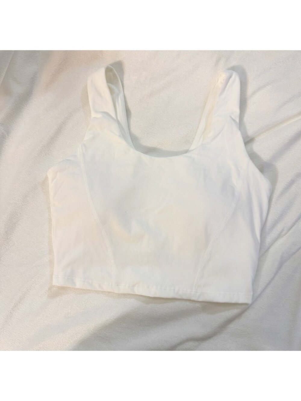 Buffbunny Collection Crystal Crop V2 Top Tank White Medium